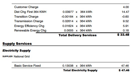 Delivery vs supply charges electric bill House And Hammer